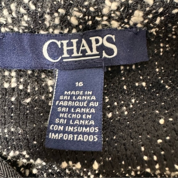 Chaps Paola Long Sleeve Boucle Sweater Dress Size 16 - Picture 10 of 13